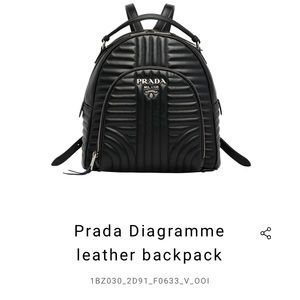 Authentic Prada backpack